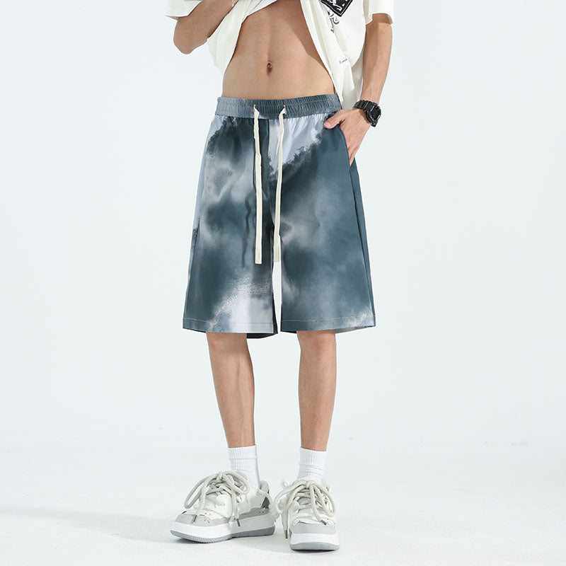 Men Printed Loose Fit Rapid-Dry Shorts