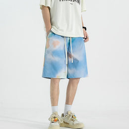 Men Abstract Printed Low-Rise Shorts