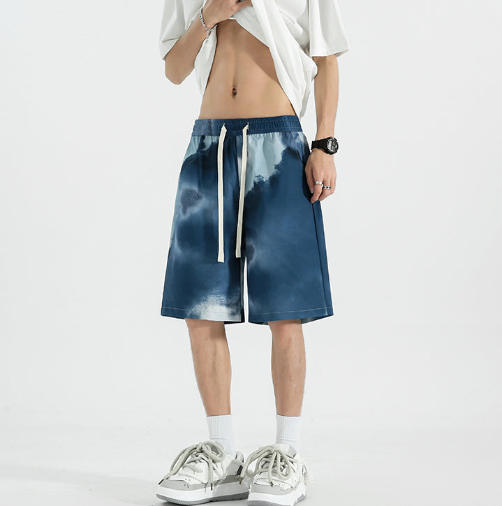 Men Printed Low-Rise Shorts