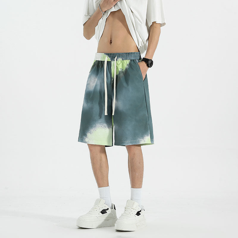 Men Printed Low-Rise Shorts