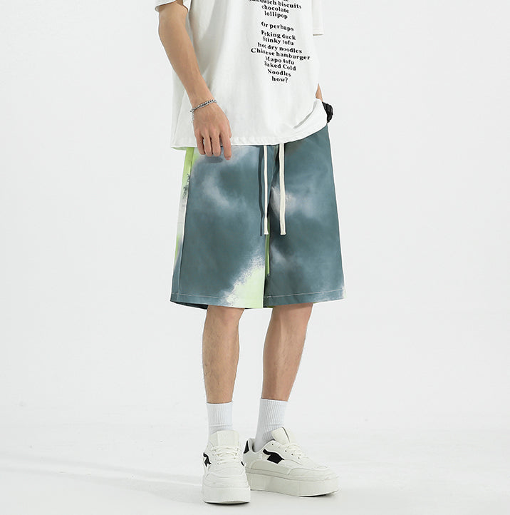 Men Printed Low-Rise Shorts