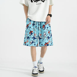 Men Printed Low-Rise Shorts