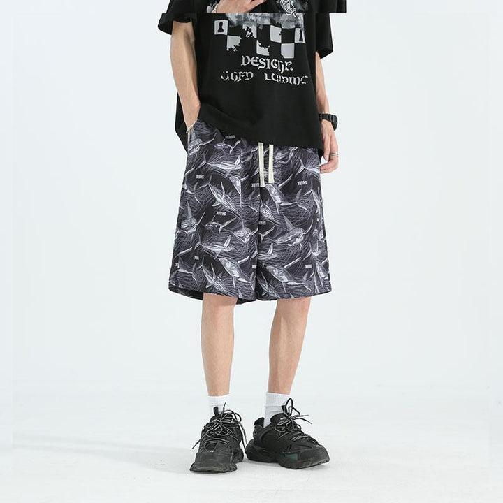 Men Animal Printed Low-Rise Shorts
