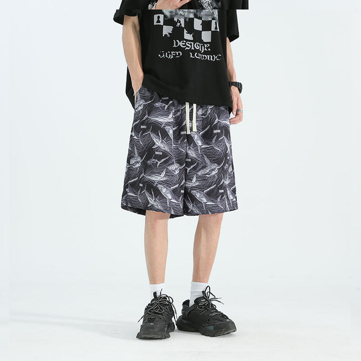 Men Animal Printed Low-Rise Shorts