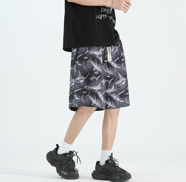 Men Animal Printed Low-Rise Shorts