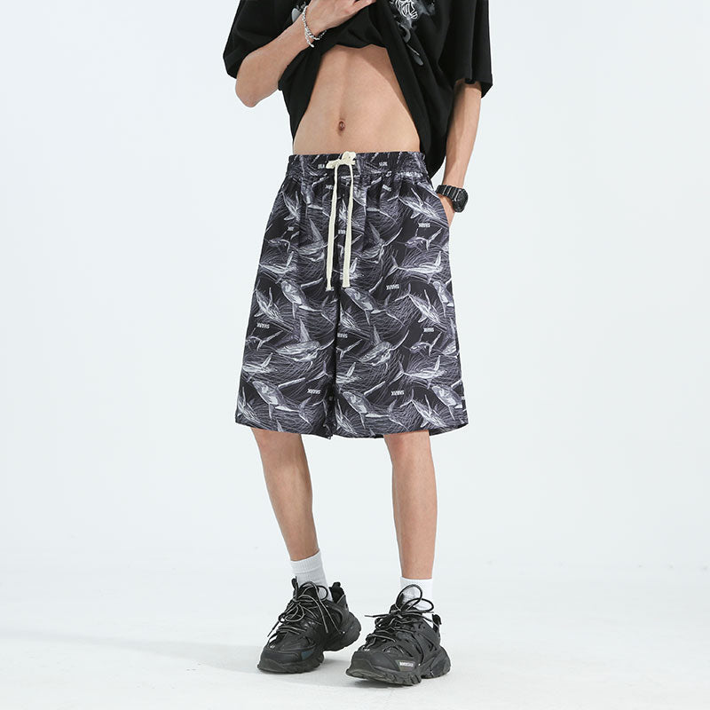 Men Animal Printed Low-Rise Shorts