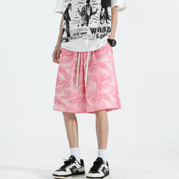 Men Printed Low-Rise Shorts