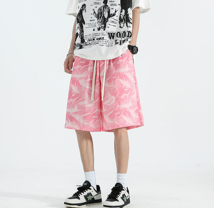 Men Printed Low-Rise Shorts