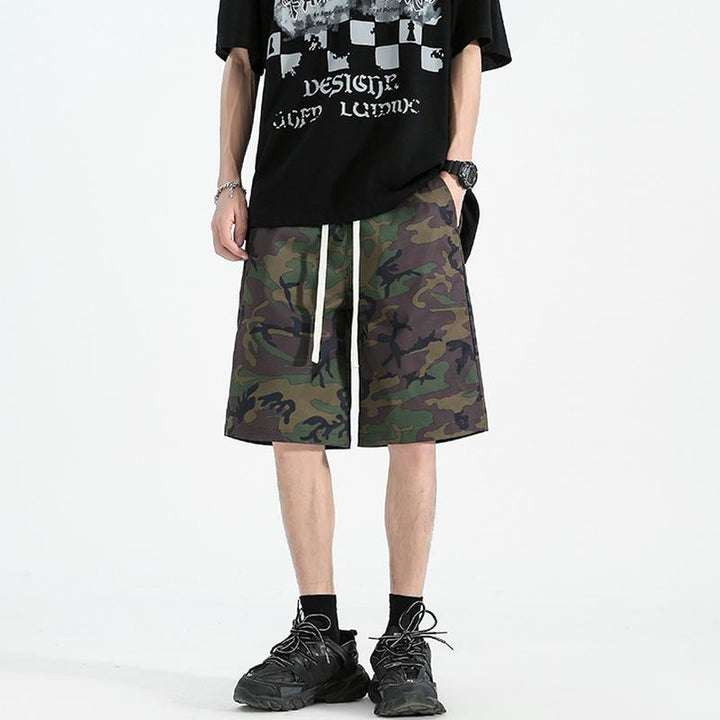 Men Printed Low-Rise Shorts