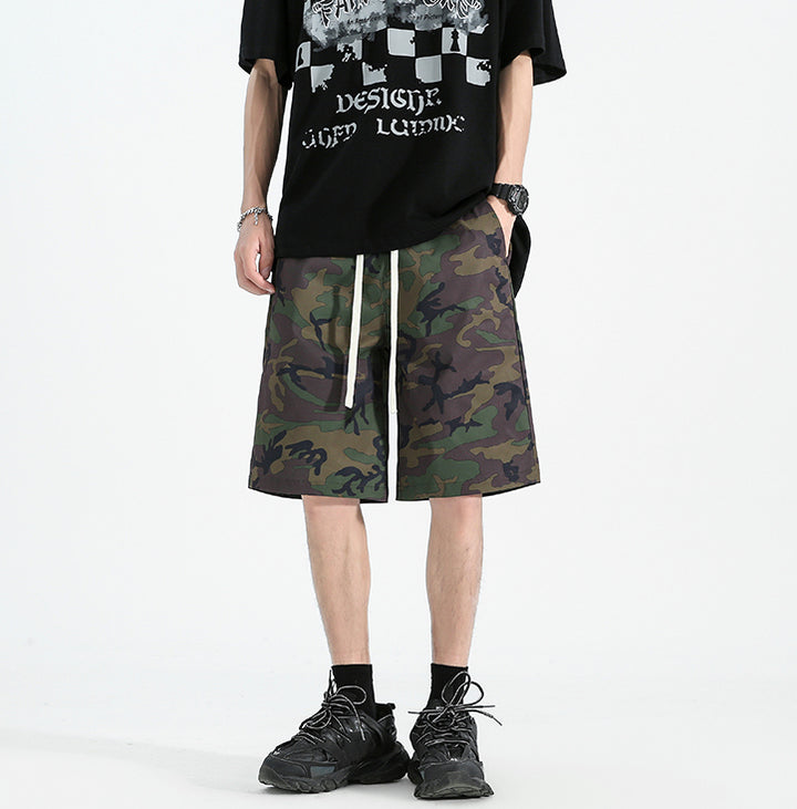 Men Printed Low-Rise Shorts