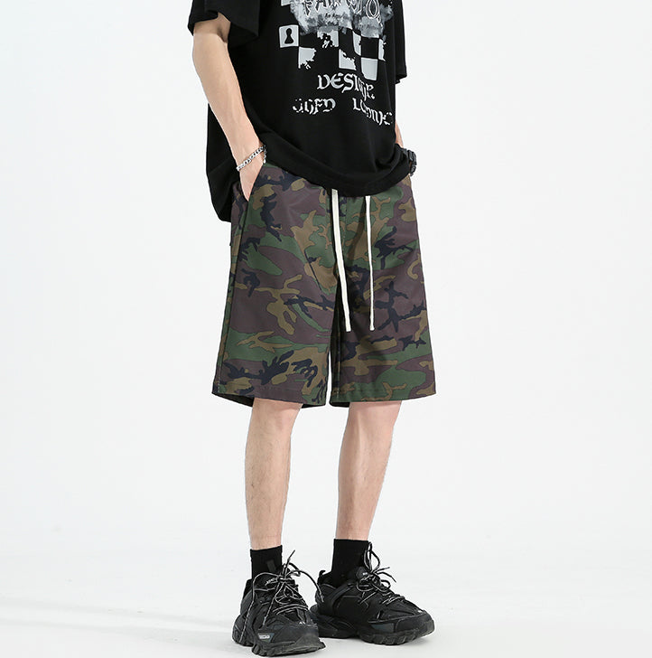 Men Printed Low-Rise Shorts