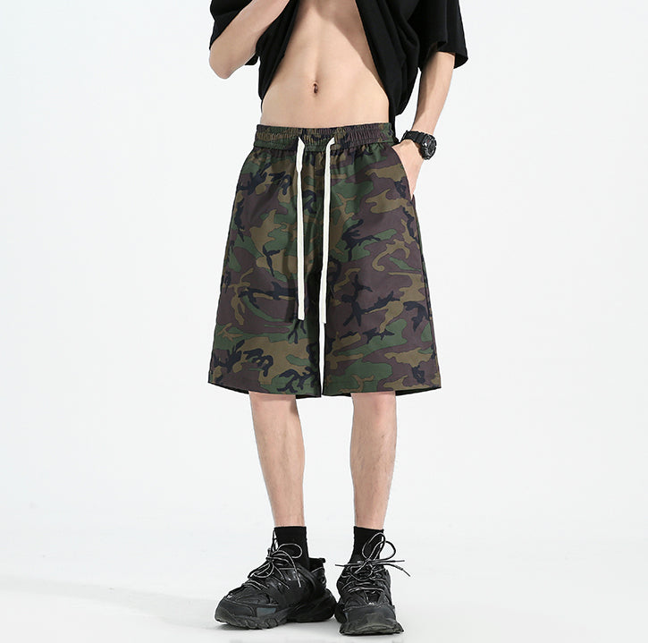 Men Printed Low-Rise Shorts