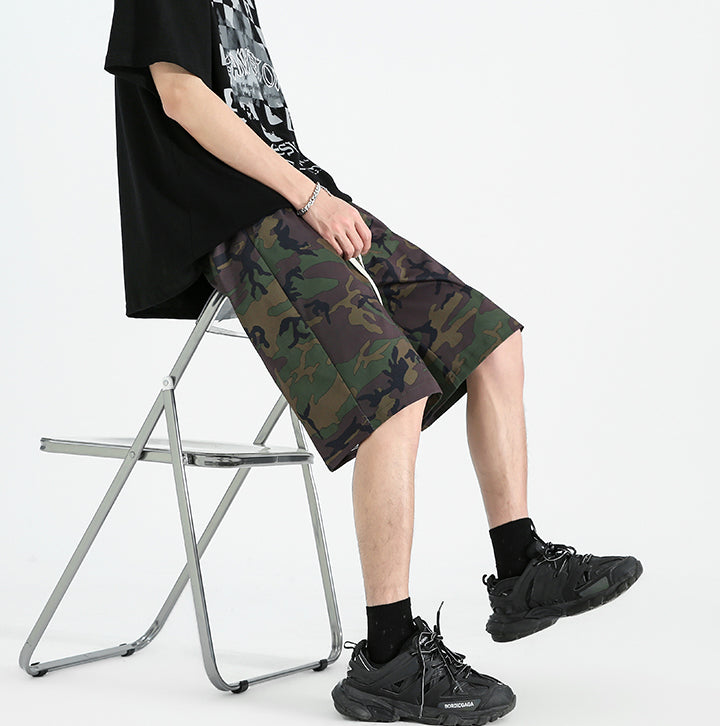 Men Printed Low-Rise Shorts