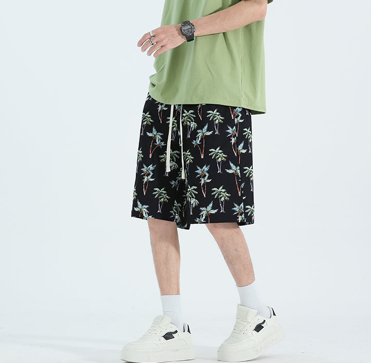 Men Floral Printed Low-Rise Shorts
