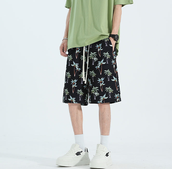 Men Floral Printed Low-Rise Shorts