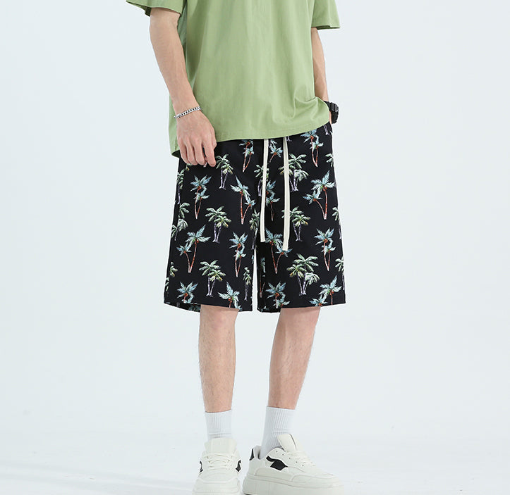 Men Floral Printed Low-Rise Shorts