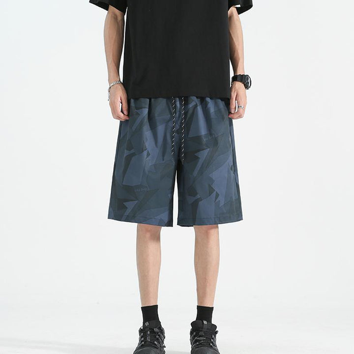 Men Printed Low-Rise Shorts