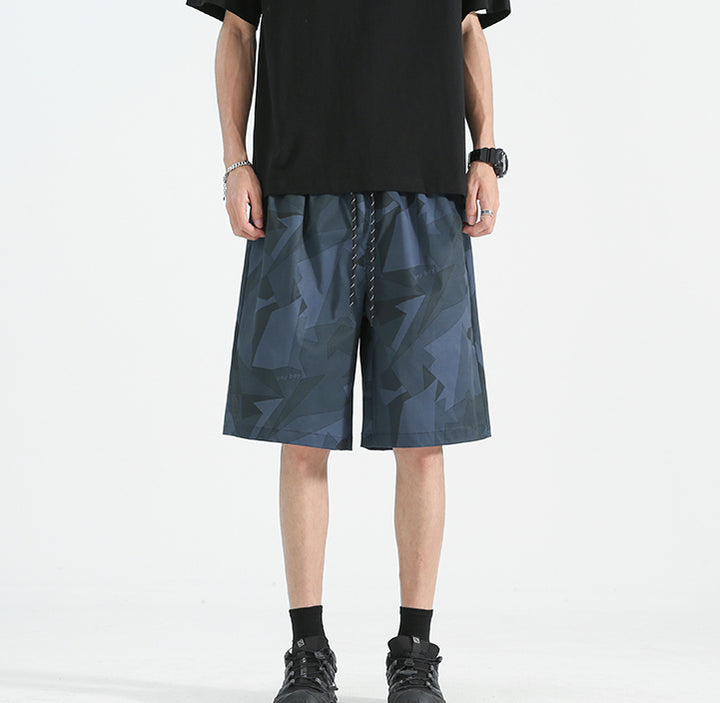 Men Printed Low-Rise Shorts