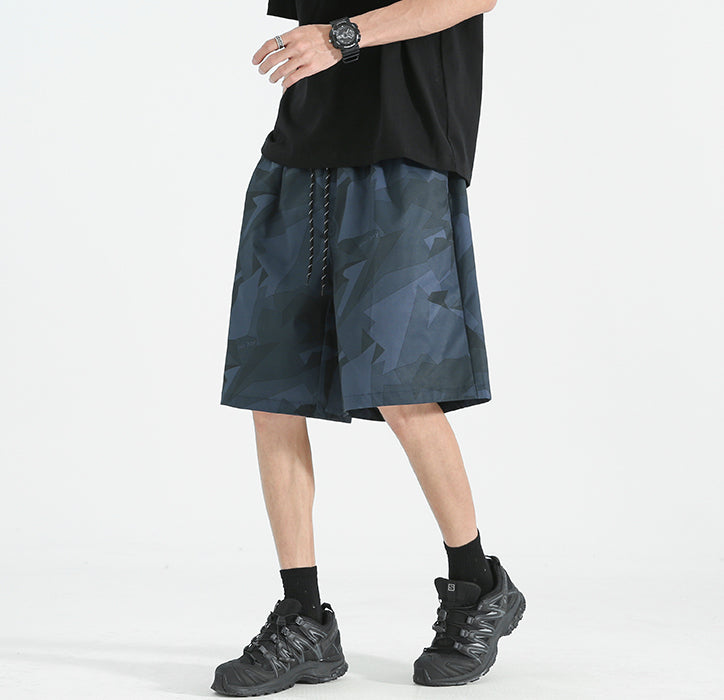 Men Printed Low-Rise Shorts