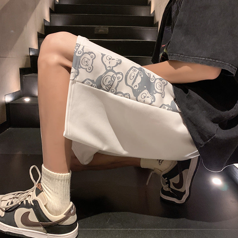 Men Animal Printed Low-Rise Shorts