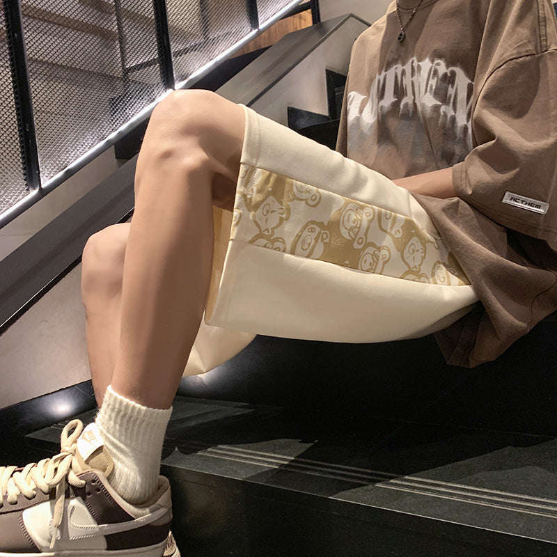 Men Printed Regular Fit Low-Rise Shorts