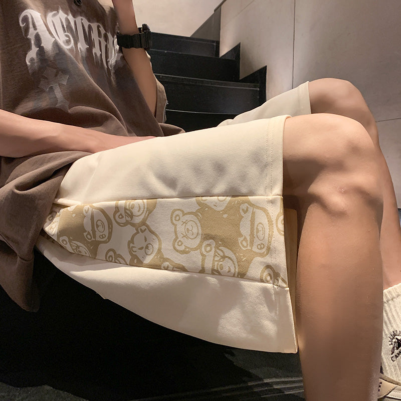 Men Printed Regular Fit Low-Rise Shorts