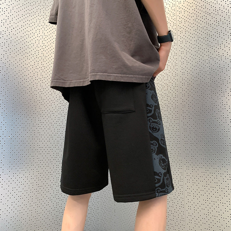 Men Printed Regular Fit Rapid-Dry Low-Rise Shorts