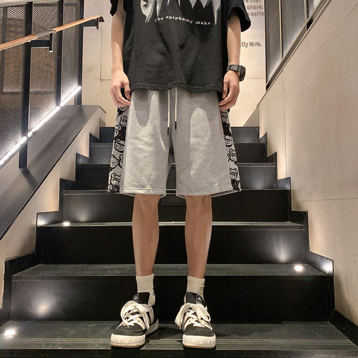 Men Graphic Printed Low-Rise Regular Shorts