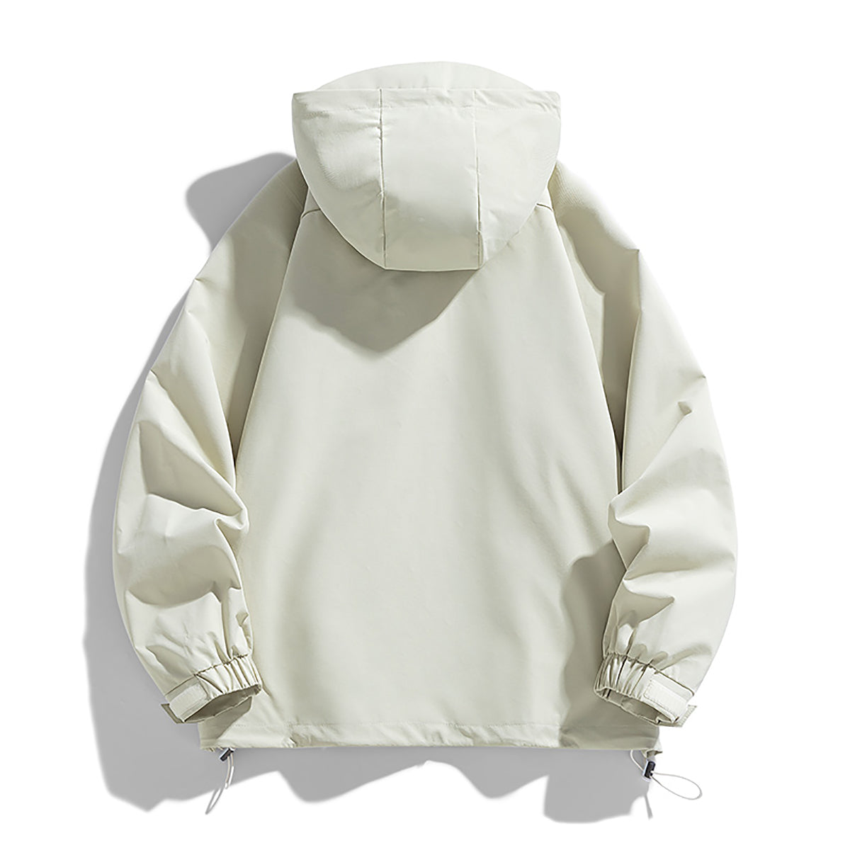 Men Hooded Solid Casual Bomber Jacket