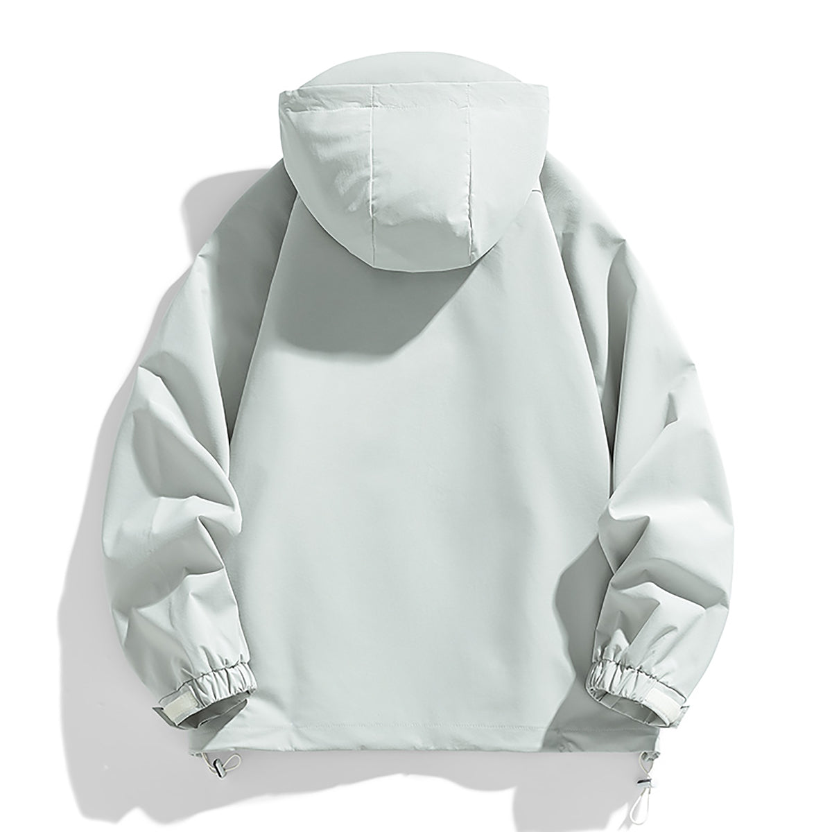 Men Hooded Solid Casual Bomber Jacket