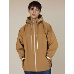 Men Hooded Solid Casual Bomber Jacket