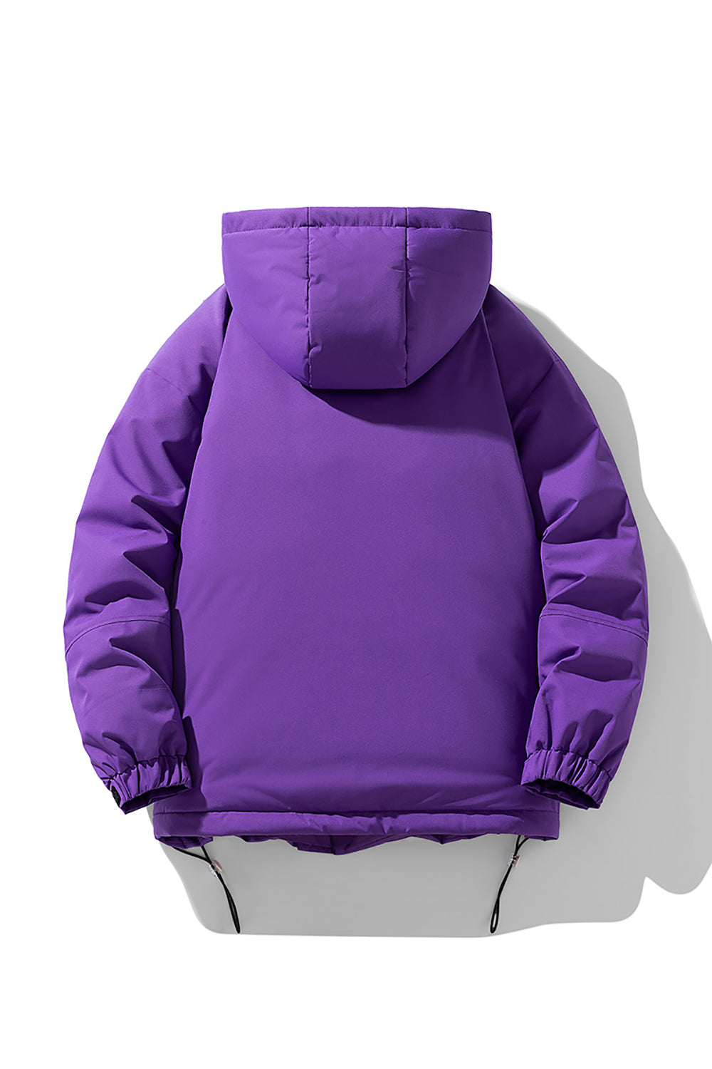 Men Hooded Solid Casual Bomber Jacket