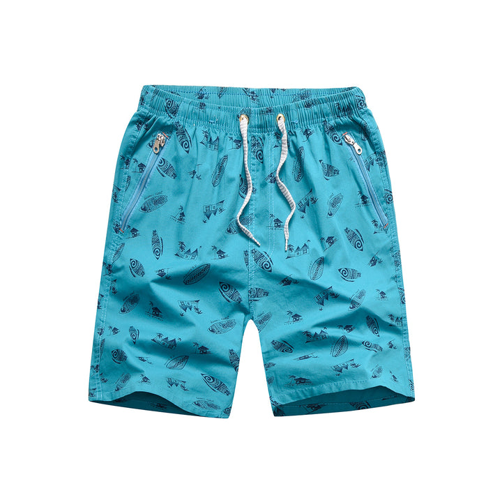 Men Blue Graphic Printed Regular Shorts