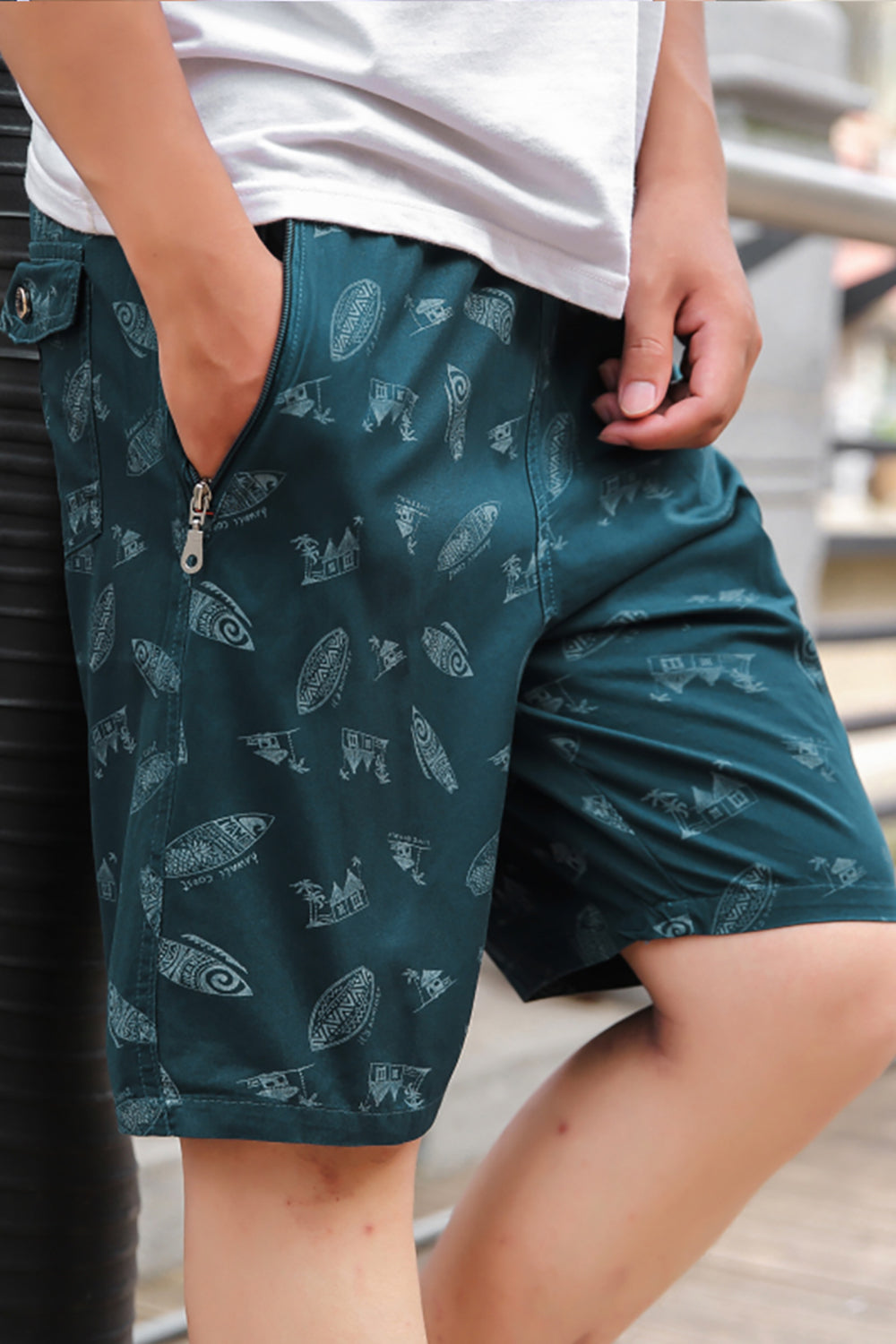 Men Graphic Printed Cotton Shorts