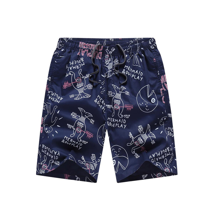 Men Printed Regular Fit Mid-Rise Cotton Shorts