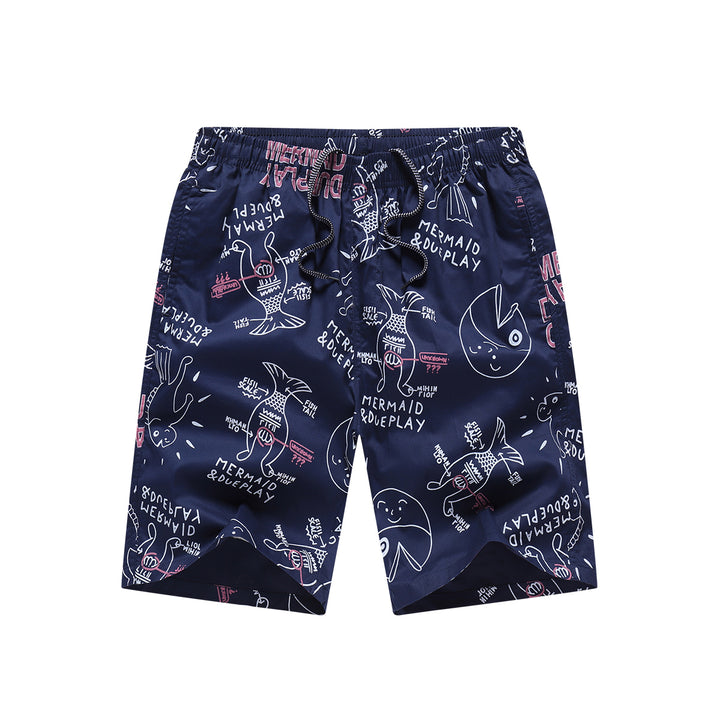 Men Printed Regular Fit Mid-Rise Cotton Shorts