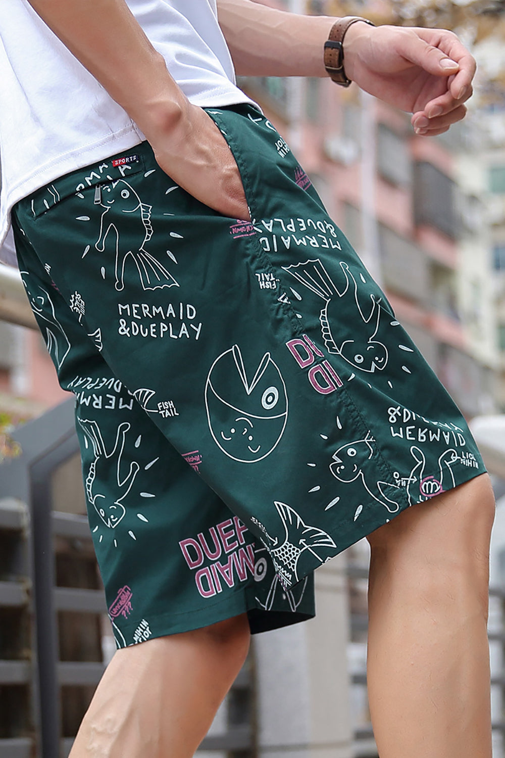 Men Printed Cotton Shorts