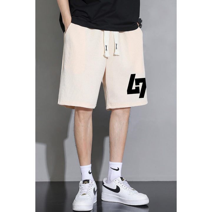 Men Typography Printed Shorts