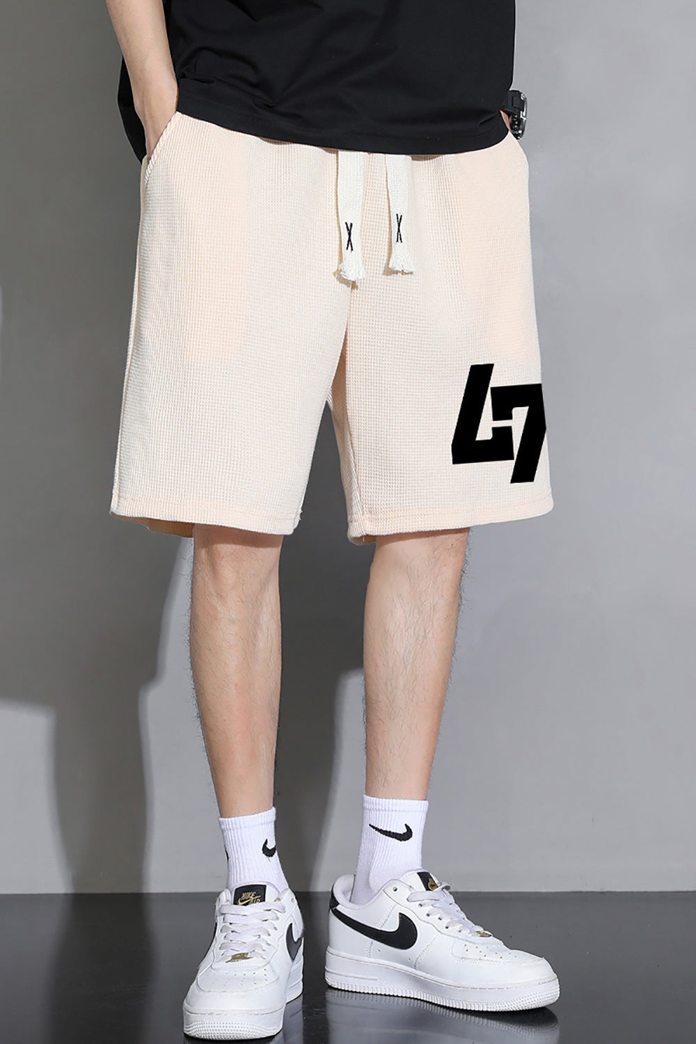 Men Typography Printed Shorts