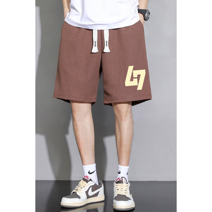 Men Typography Printed Shorts