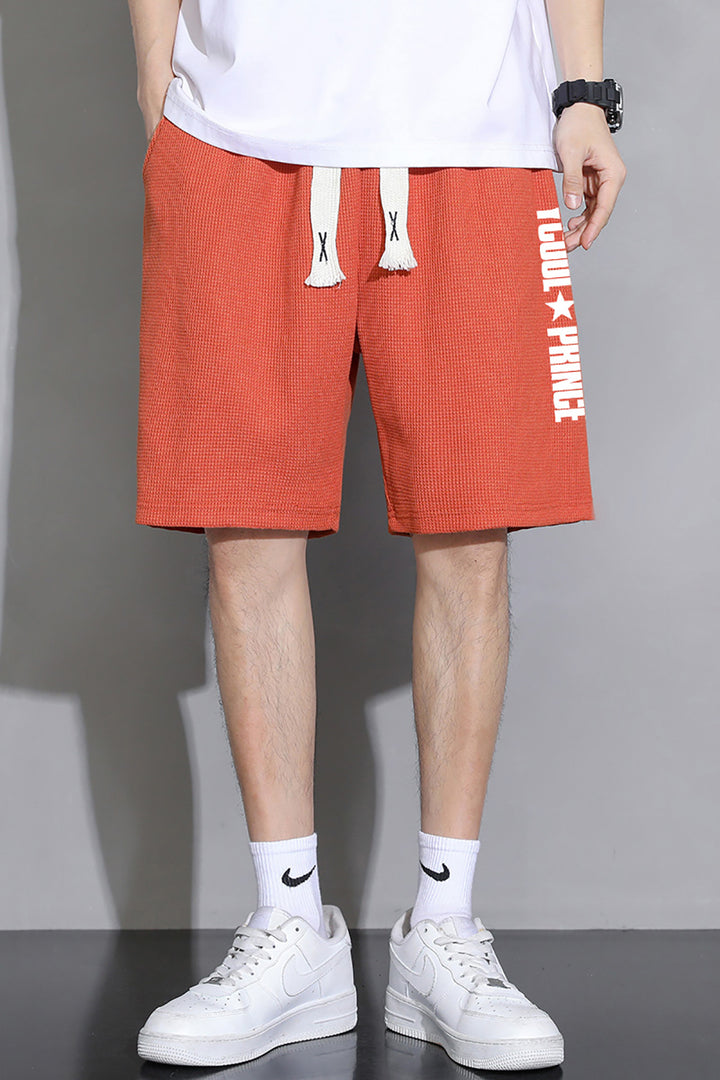 Men Typography Printed Shorts