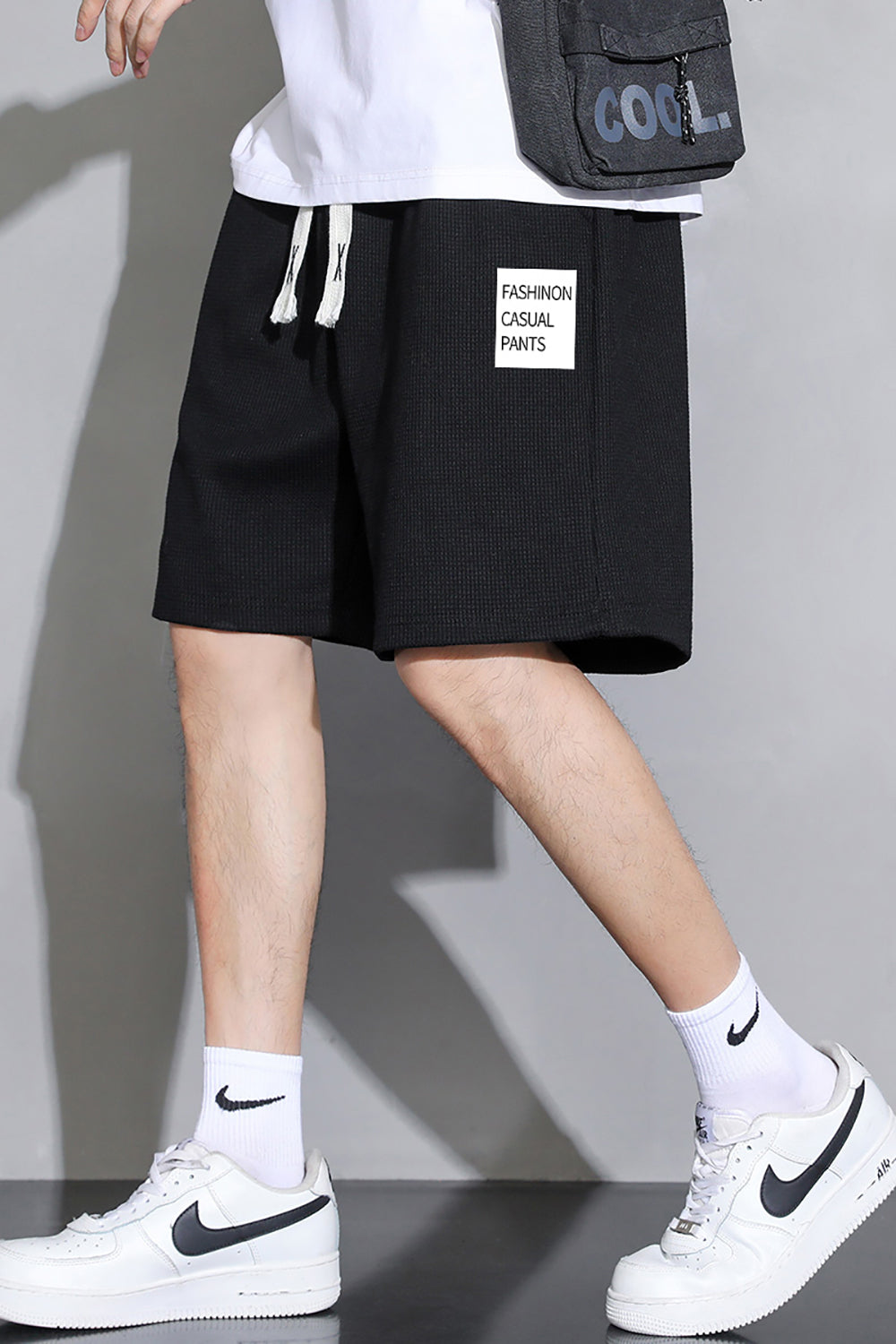 Men Typography Printed Shorts