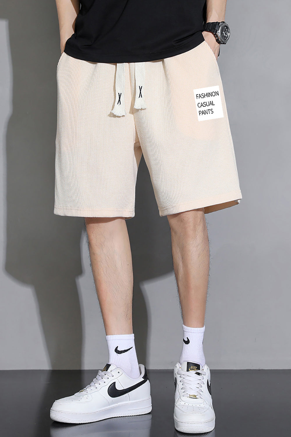 Men Regular Fit Typography Printed Shorts