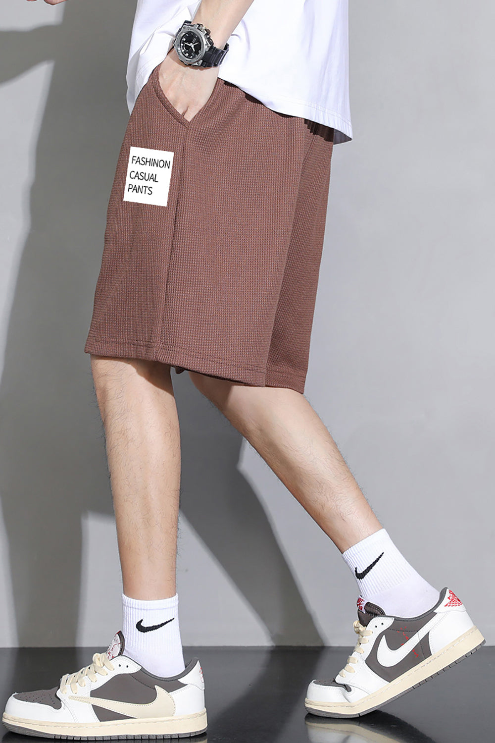 Men Typography Printed Regular Fit Shorts