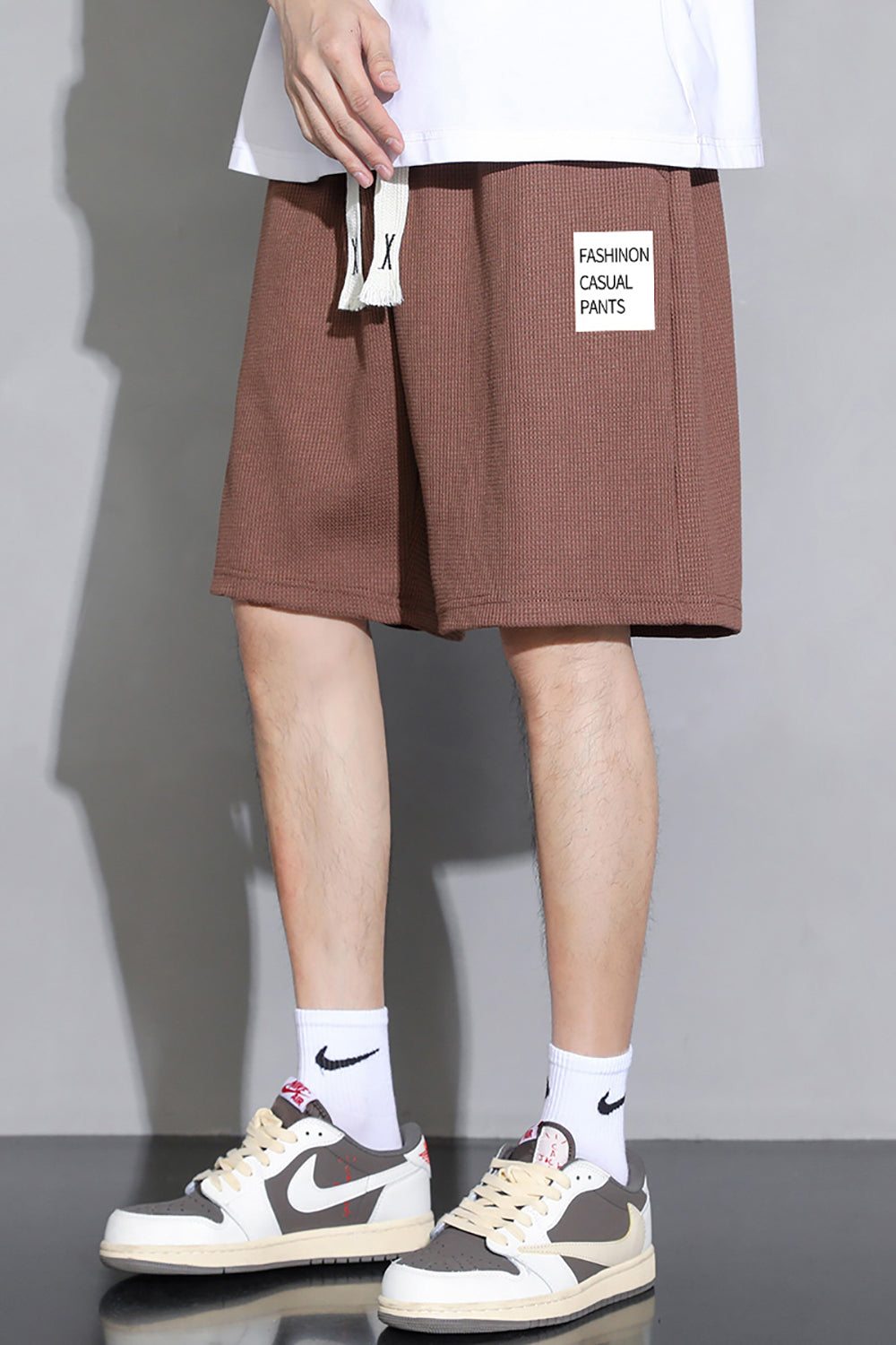 Men Typography Printed Regular Fit Shorts