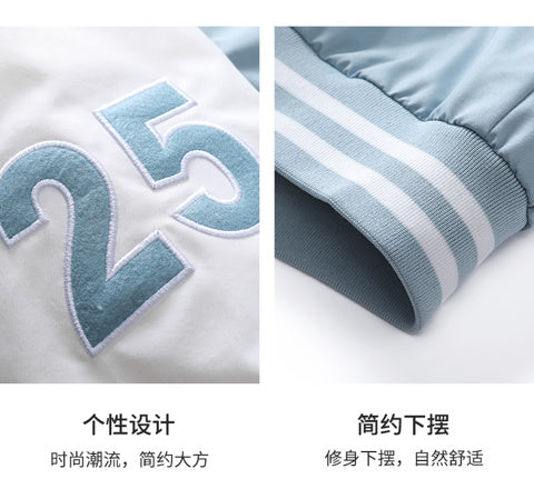 Men Stand Collar Graphic Printed Casual Varsity Jacket
