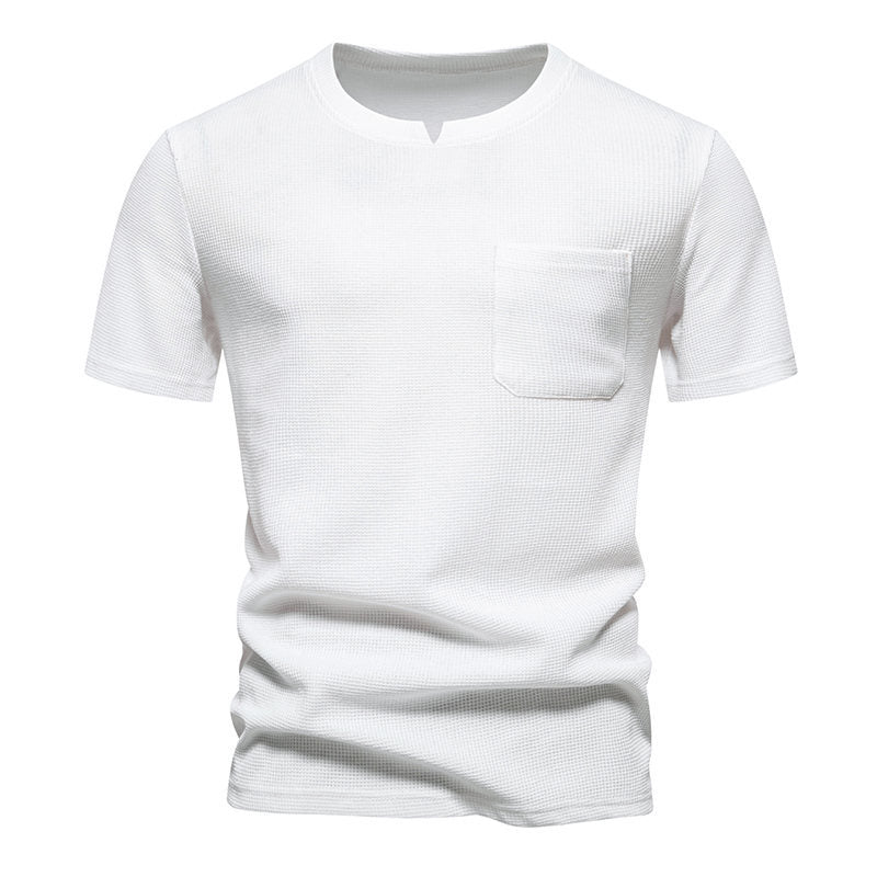 Men Solid Round Neck T-shirt