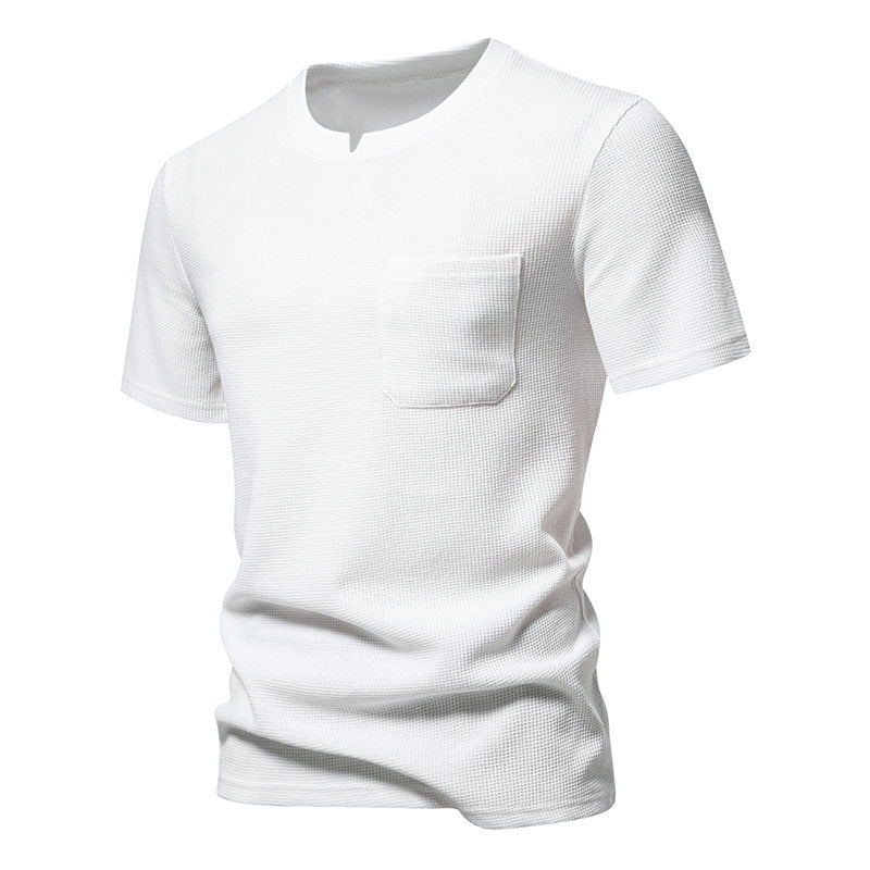 Men Solid Round Neck T-shirt