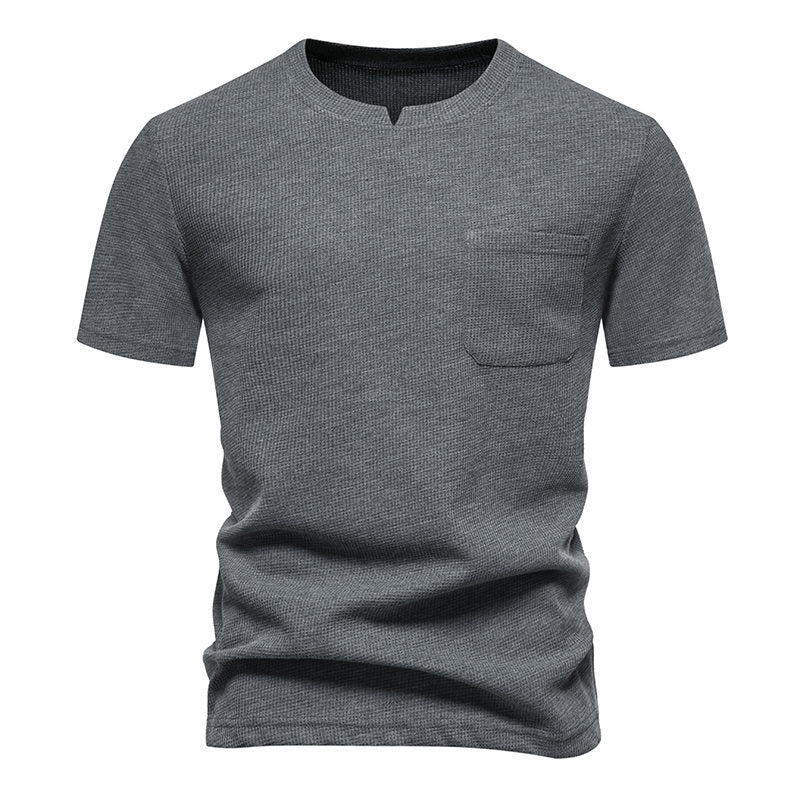 Men Solid Round Neck T-shirt