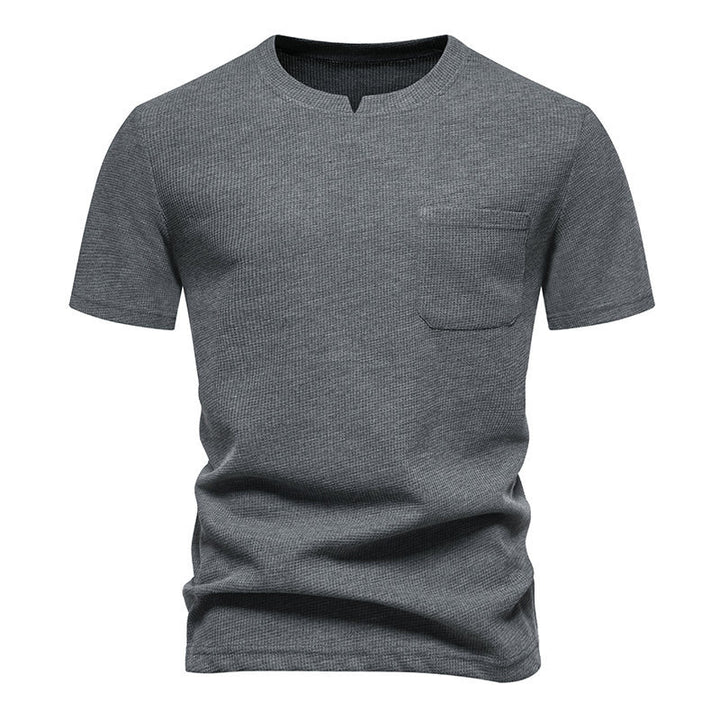 Men Solid Round Neck T-shirt